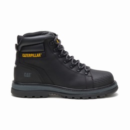 Caterpillar Foxfield Steel Toe Work Férfi Vízálló Cipő Fekete, HU-T065